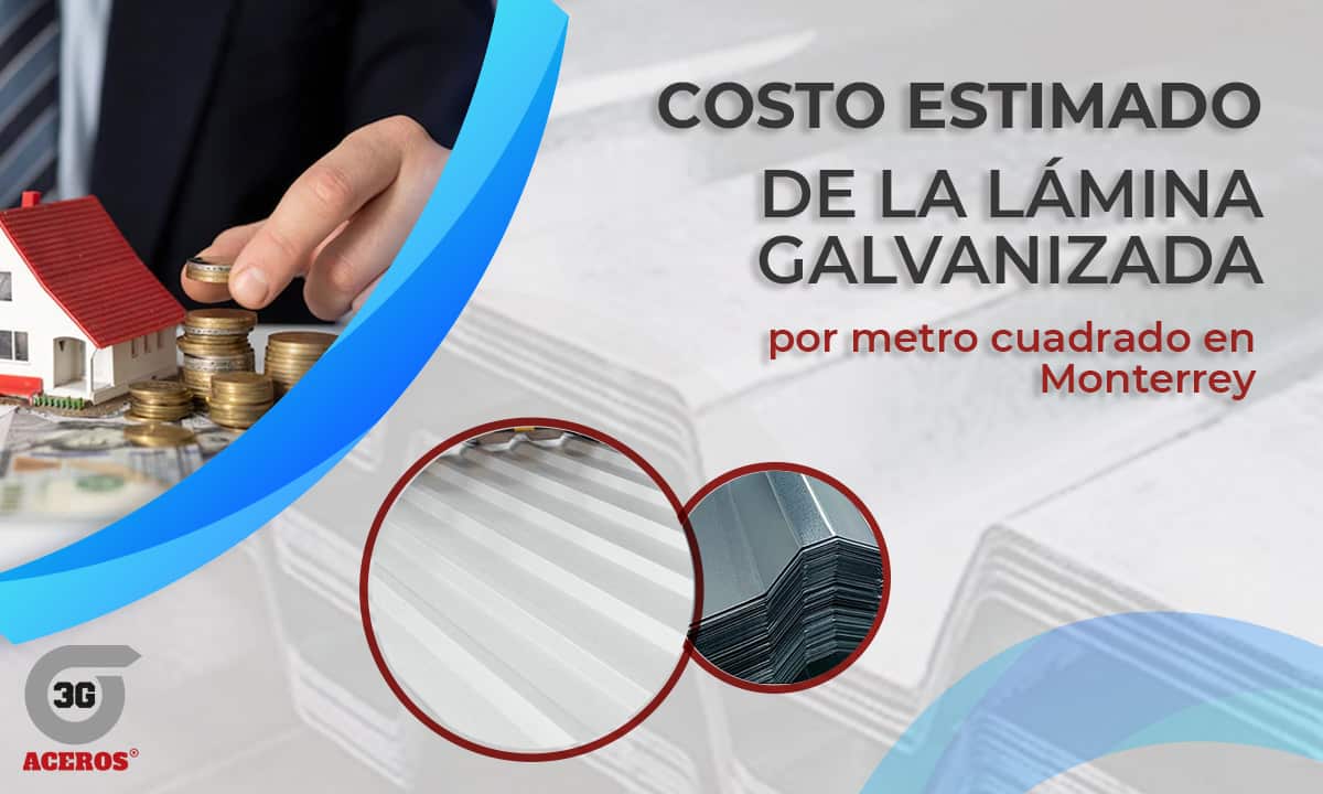 Costo estimado de la lámina galvanizada por metro cuadrado en Monterrey<br />
