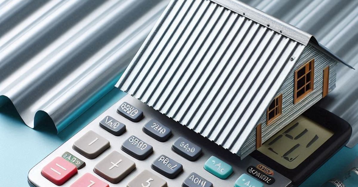 Calculadora de pendiente de techos de lámina galvanizada 