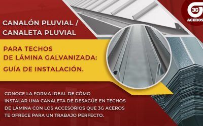 Bajante pluvial para desagüe de techos de lámina galvanizada: 3G Aceros Monterrey