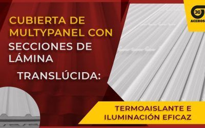 Instalación de Multypanel combinado con secciones de lámina translúcida: 3G Aceros Monterrey