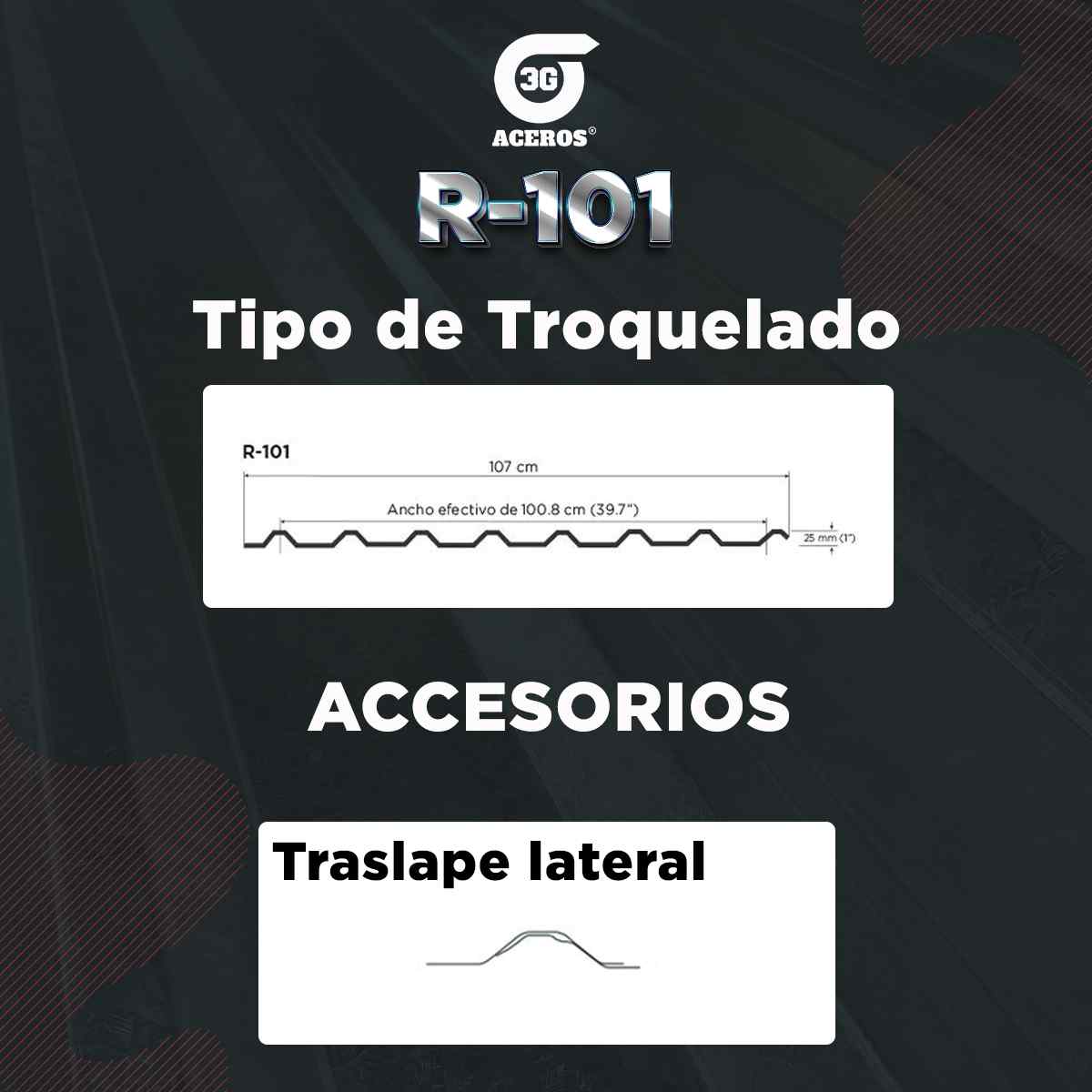 LÁMINA GALVANIZADA R-101