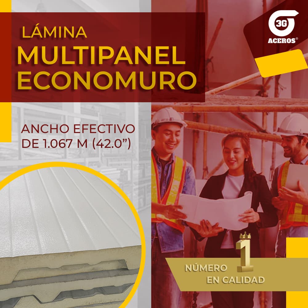 Lámina Economuro Multipanel 3G Aceros