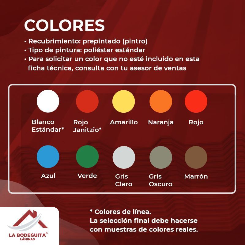 Colores de Lámina Pintro