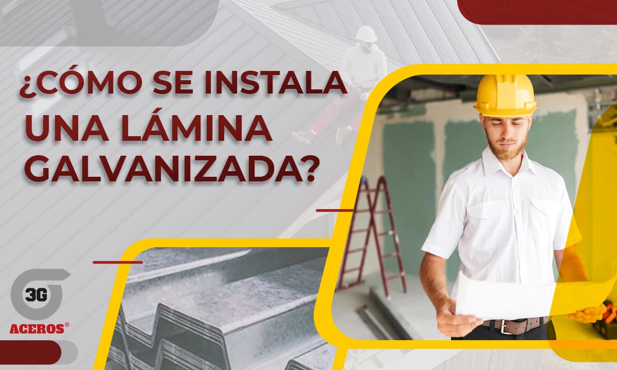 cómo se instala un techo de lámina galvanizada