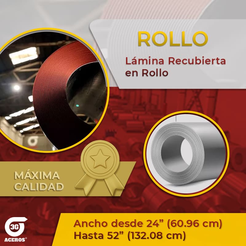 Lámina galvanizada Rollo zintro alum y pintro