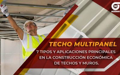 Multipanel de acero prepintado para construcción de techos y muros