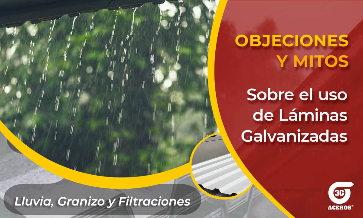 Objeciones y mitos sobre el uso de láminas Galvanizadas: lluvia, granizo y filtraciones