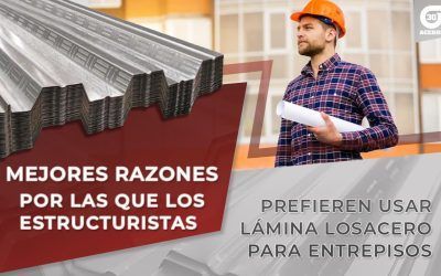 Usos y ventajas de la lámina Losacero o Placa Colaborante Metal Deck